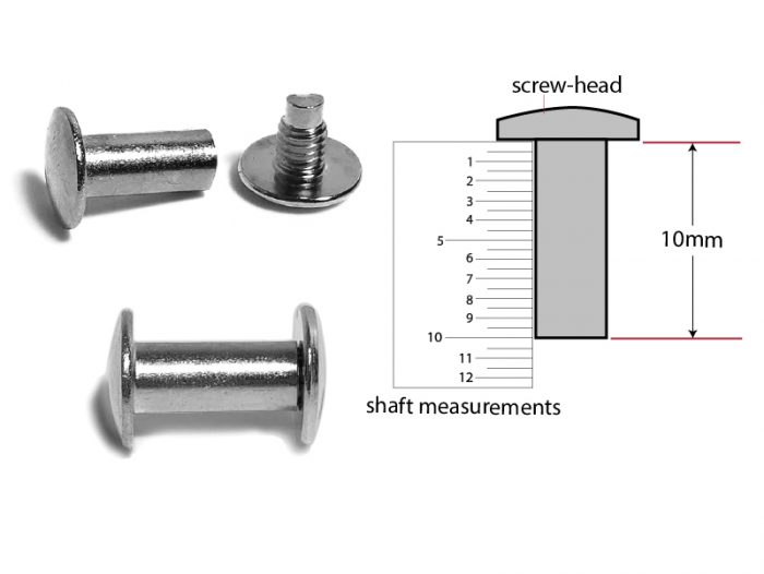 10mm Screw - Nickel Plated - Package of 25